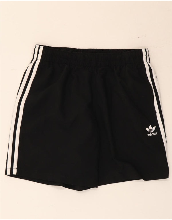 Shorts esportivos masculinos Adidas médio preto poliéster