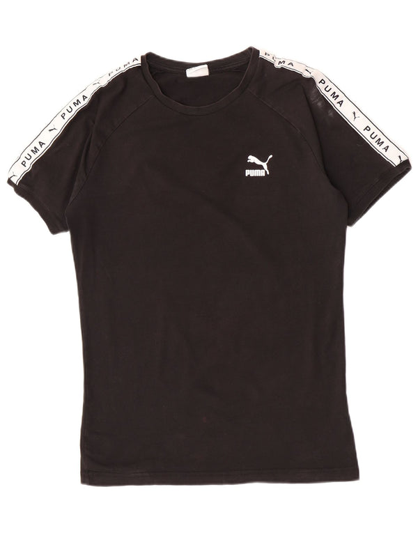 Camiseta masculina Puma Graphic Top médio preto colorblock