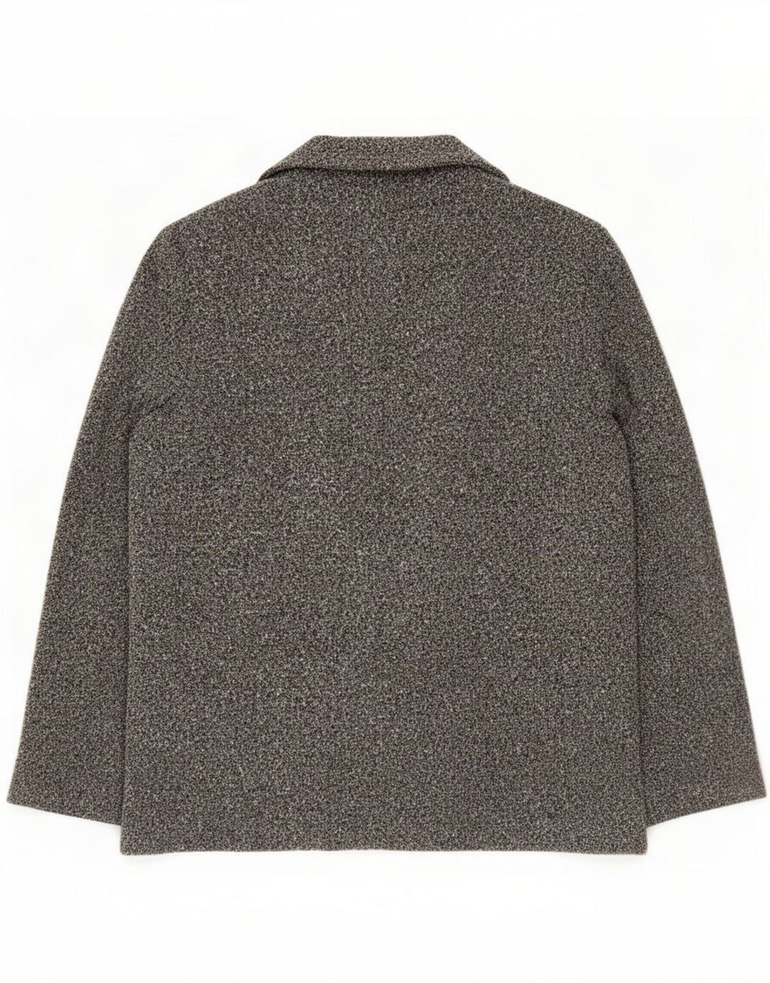 Jaqueta blazer aberta feminina Marks & Spencer Reino Unido 20 2XL poliéster manchado cinza