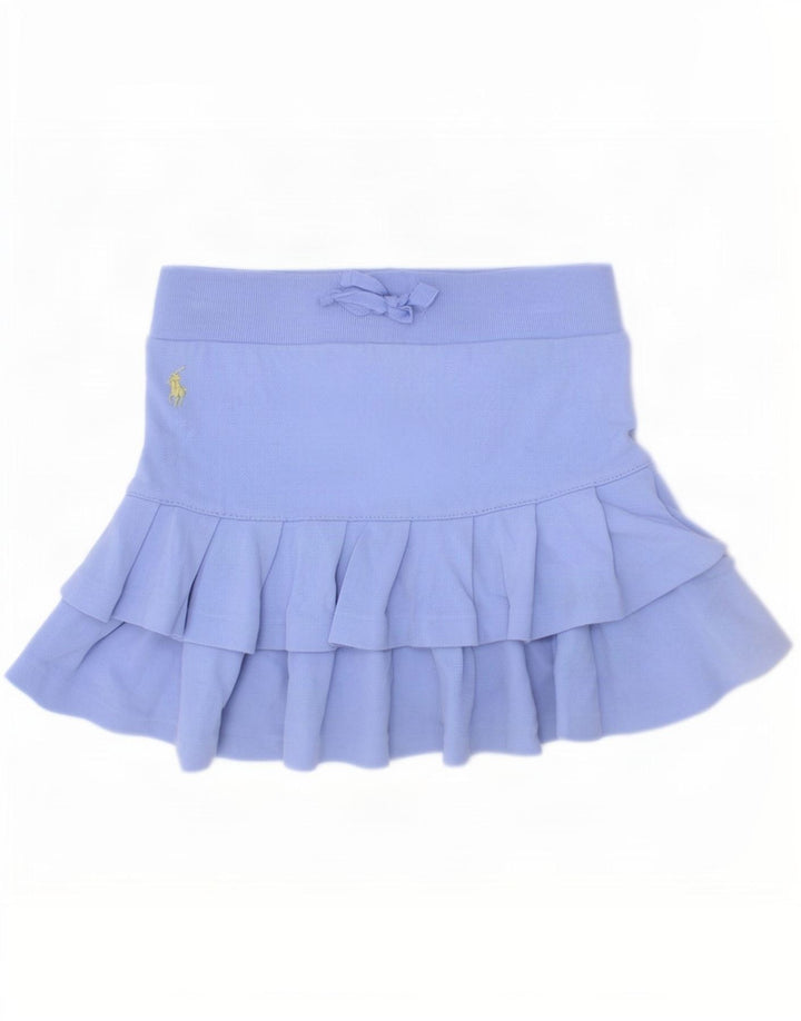 Ralph Lauren Girls Skort 4-5 Anos Azul Algodão