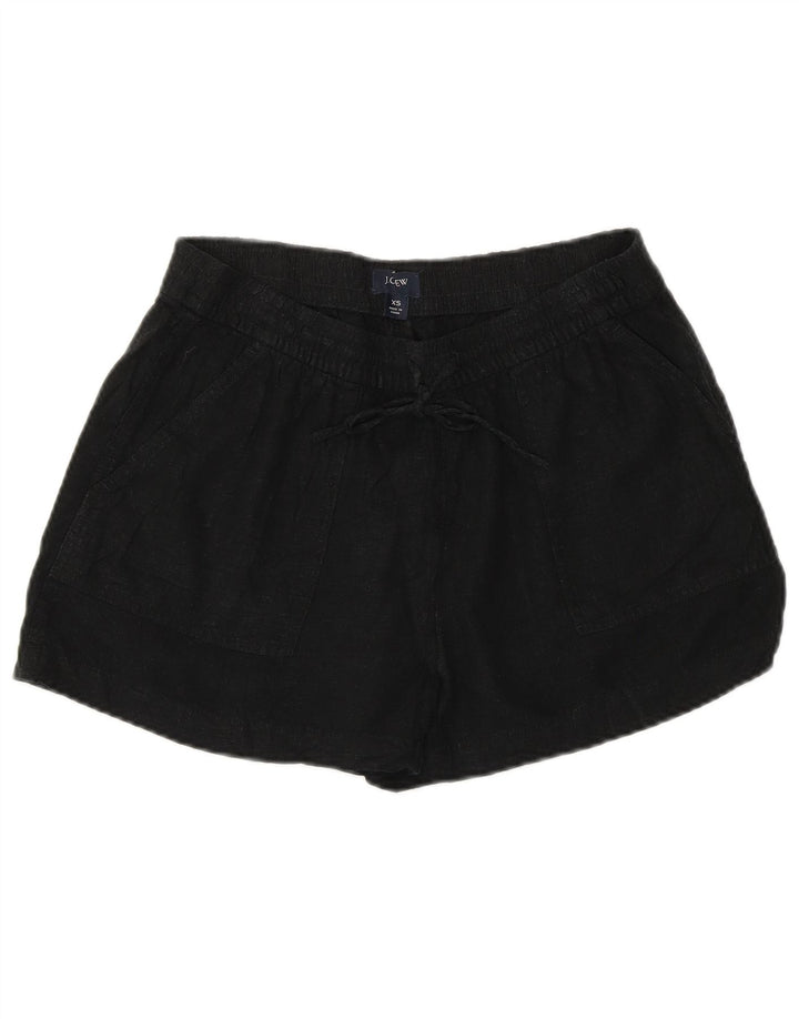 J. CREW Shorts casual feminino XS W26 linho preto