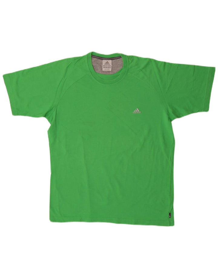 Camiseta masculina Adidas grande algodão verde