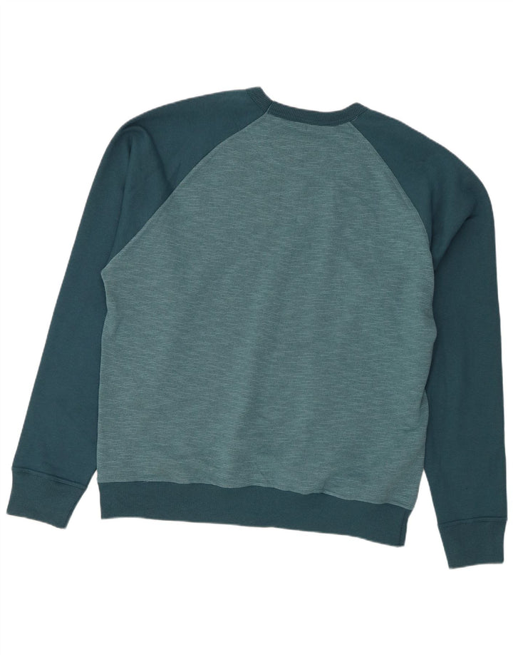 Champion moletom masculino jumper XL azul colorblock algodão