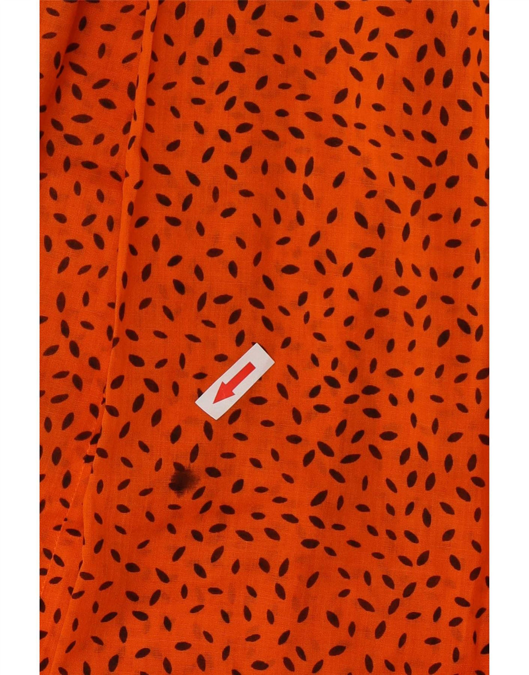 Vestido de verão feminino vintage Reino Unido 14 médio laranja manchado