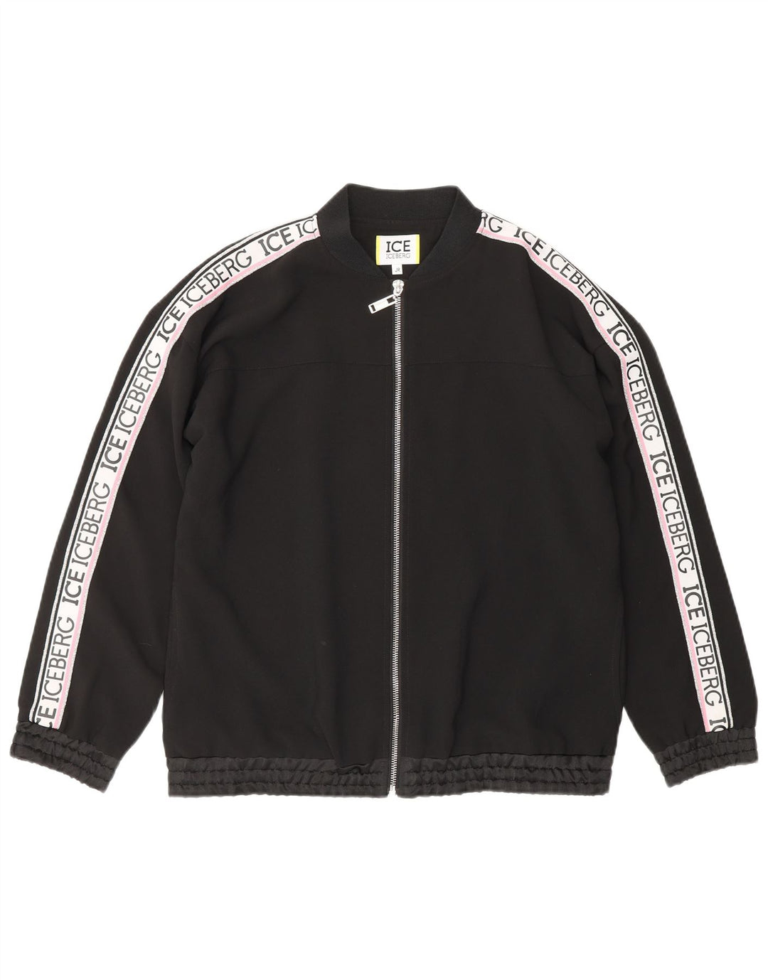 Jaqueta bomber júnior feminina Iceberg 15-16 anos poliéster colorblock preto