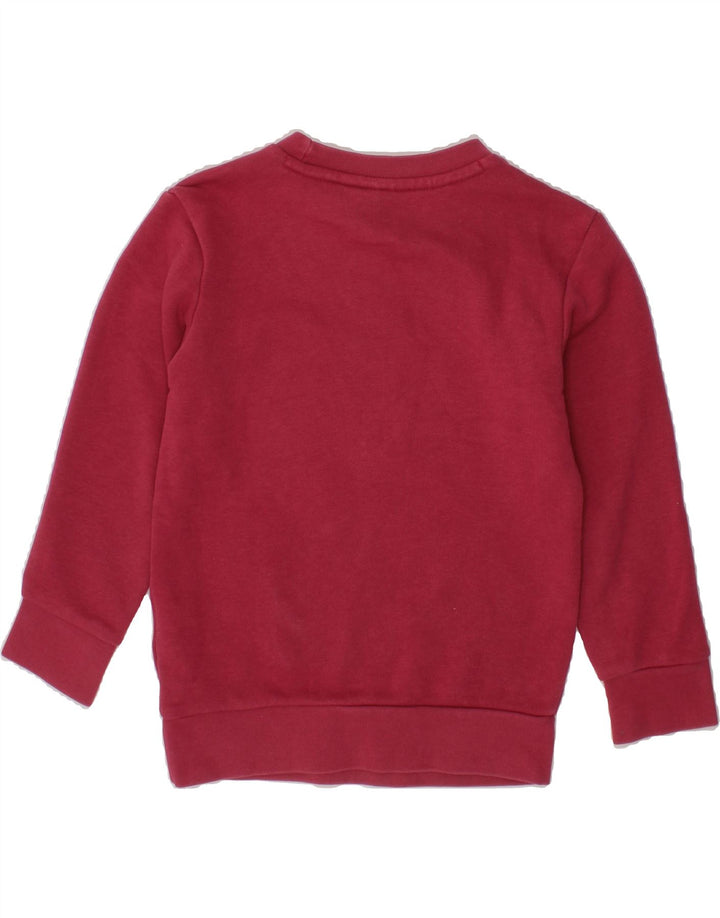 ADIDAS Girls Graphic Sweatshirt Jumper 3-4 Years Pink Cotton Vintage Adidas and Second-Hand Adidas from Messina Hembry 