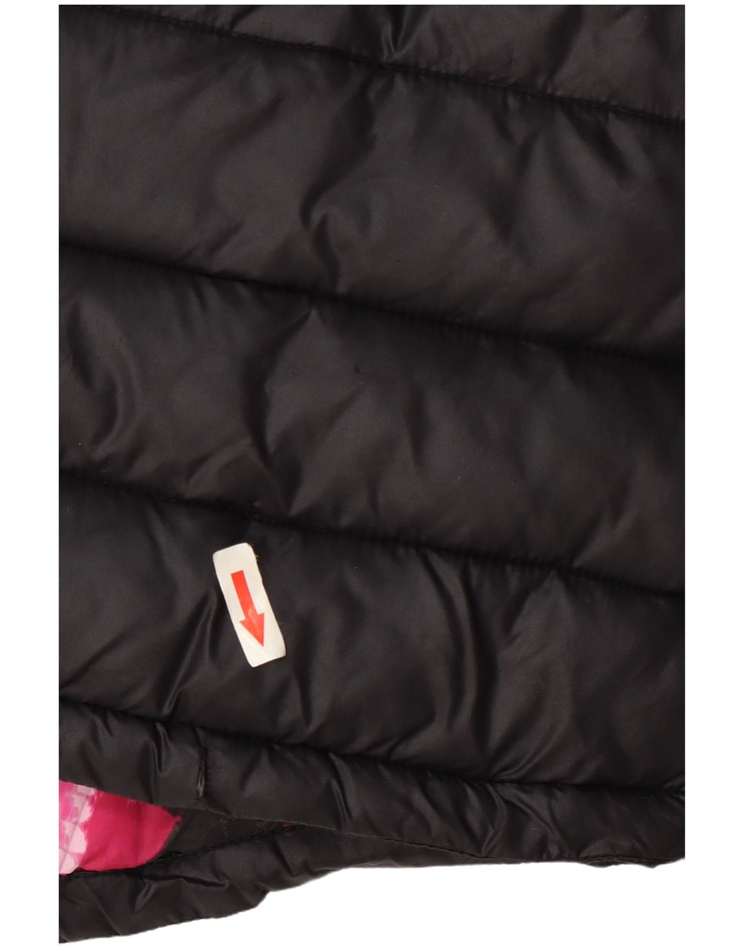 Casaco acolchoado com capuz feminino Superdry UK 12 médio preto nylon