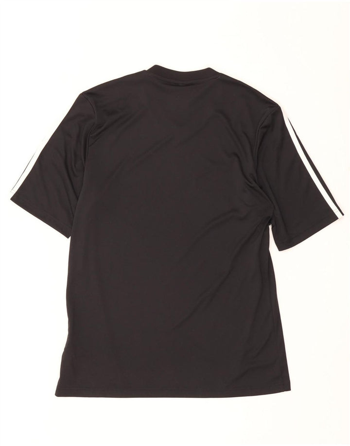 Adidas Mens Climalite Camiseta Top Médio Poliéster Preto