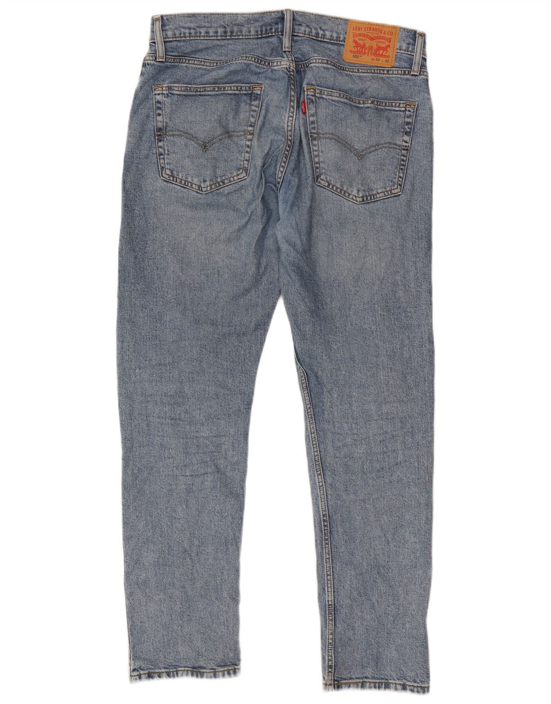 Levi's Masculino 502 Tapered Jeans W33 L32 Azul Algodão