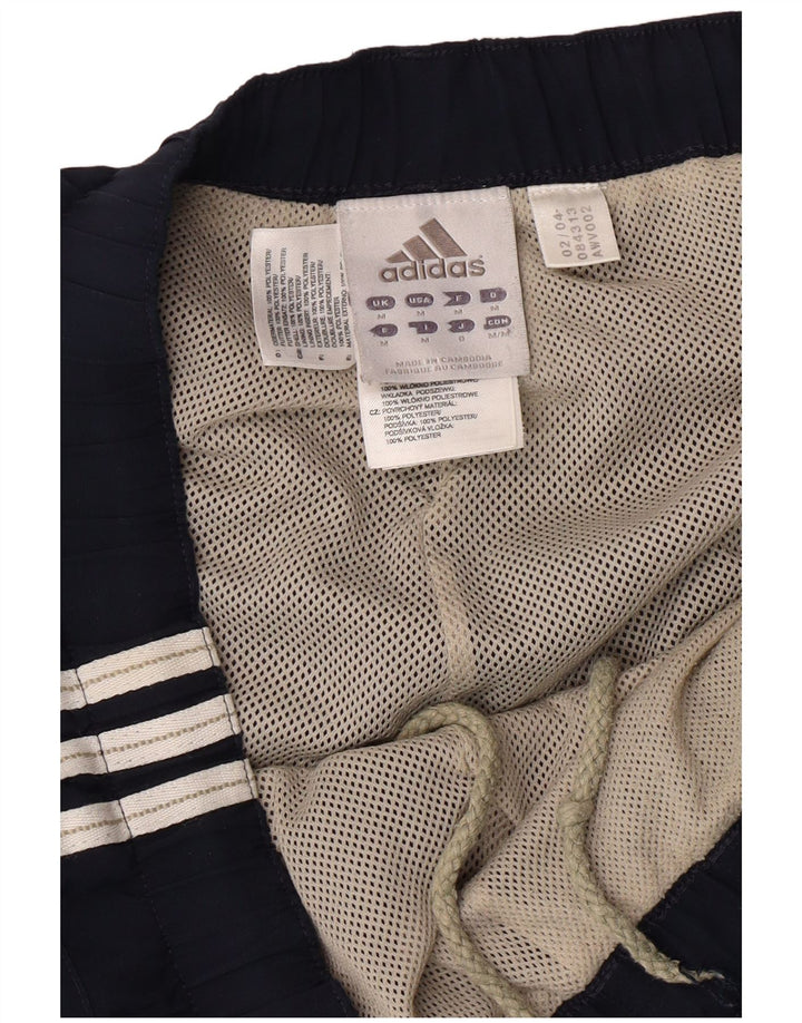 Calças de treino masculinas ADIDAS poliéster azul marinho médio