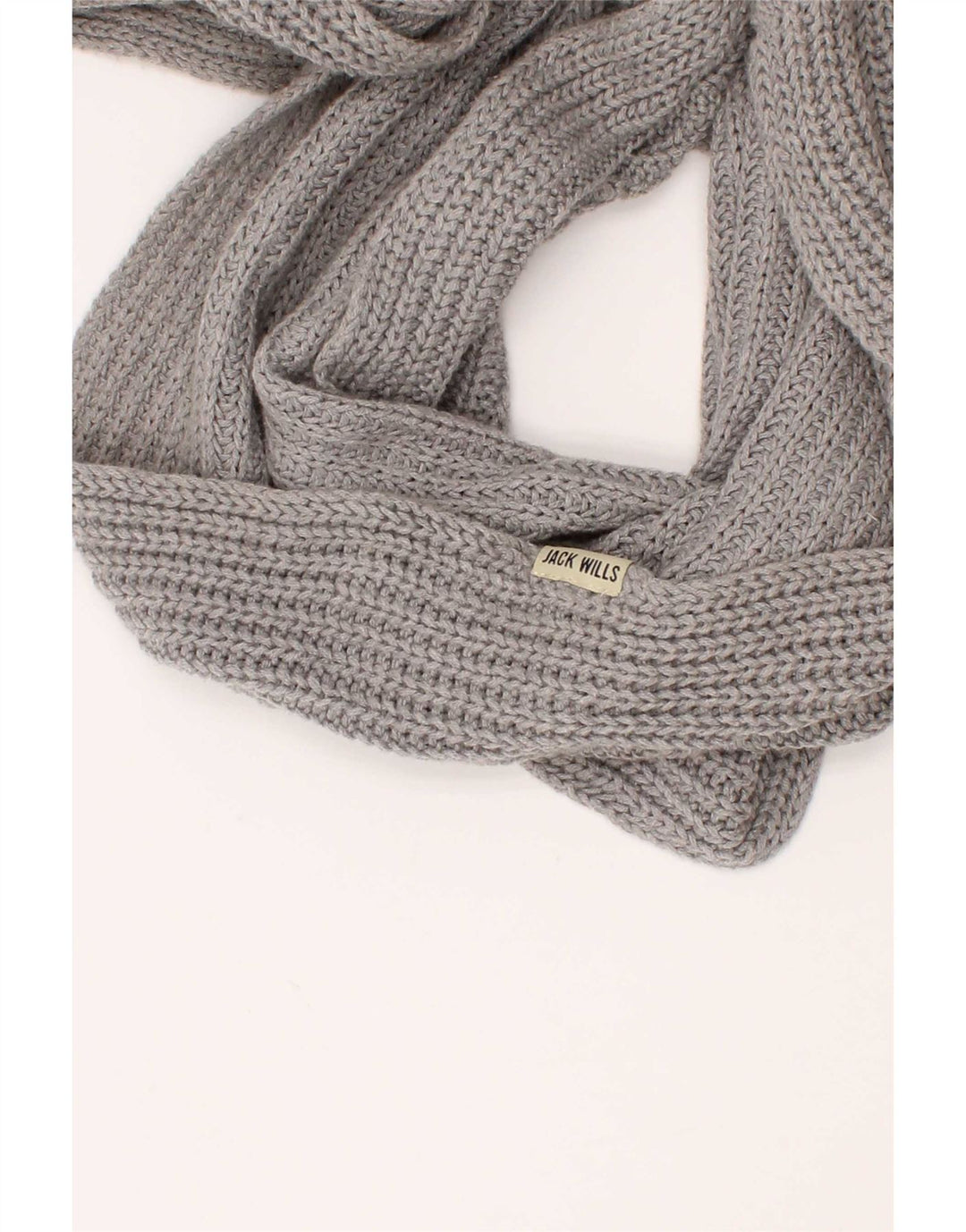 Jack Wills Cachecol feminino de malha Snood tamanho único cinza