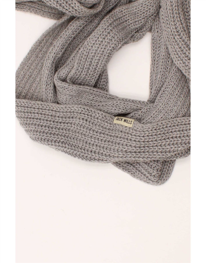 Jack Wills Cachecol feminino de malha Snood tamanho único cinza