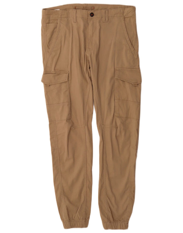Calça cargo masculina Jack & Jones Joggers W33 L34 bege