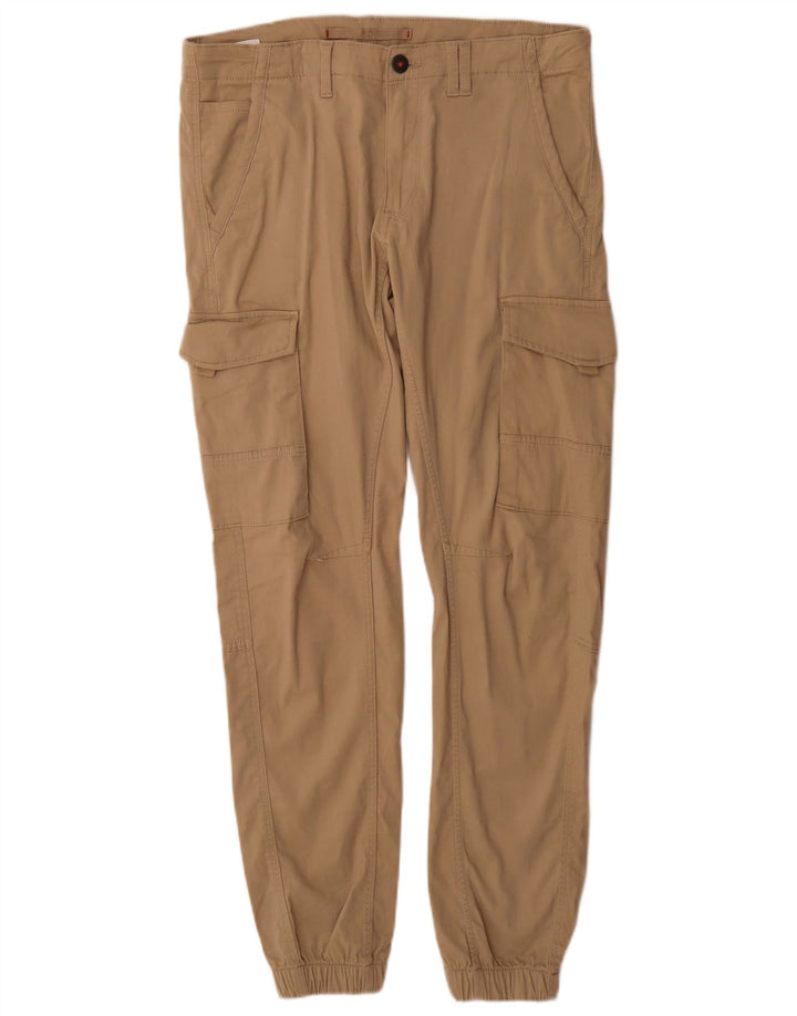 Calça cargo masculina Jack & Jones Joggers W33 L34 bege