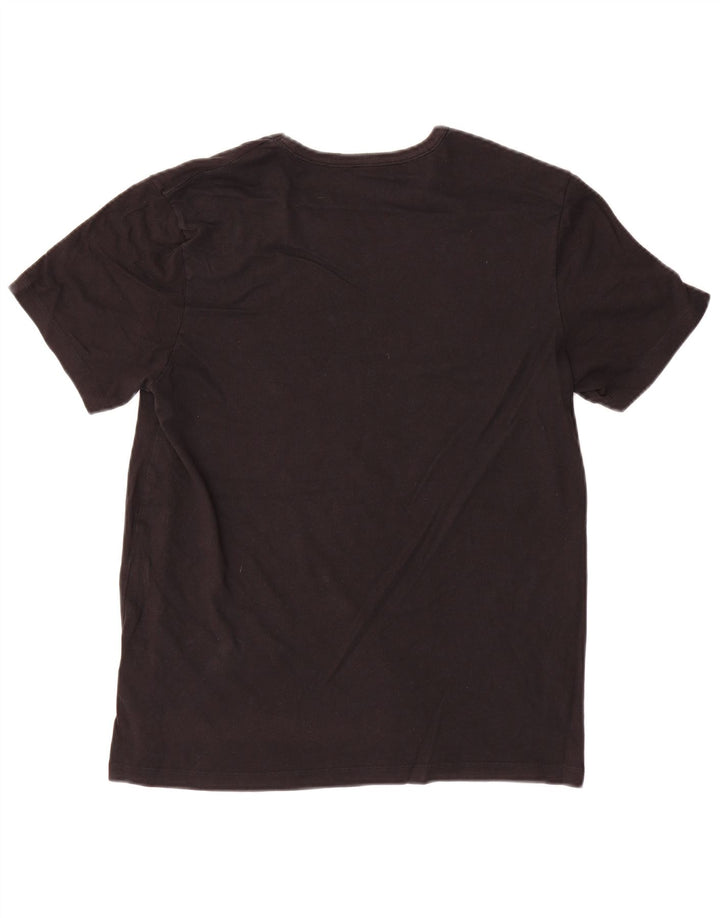 Camiseta masculina Hugo Boss Top médio algodão preto
