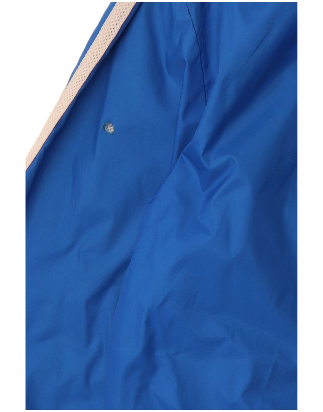 ADIDAS Mens Graphic Hooded Rain Jacket UK 38 Médio Azul Nylon