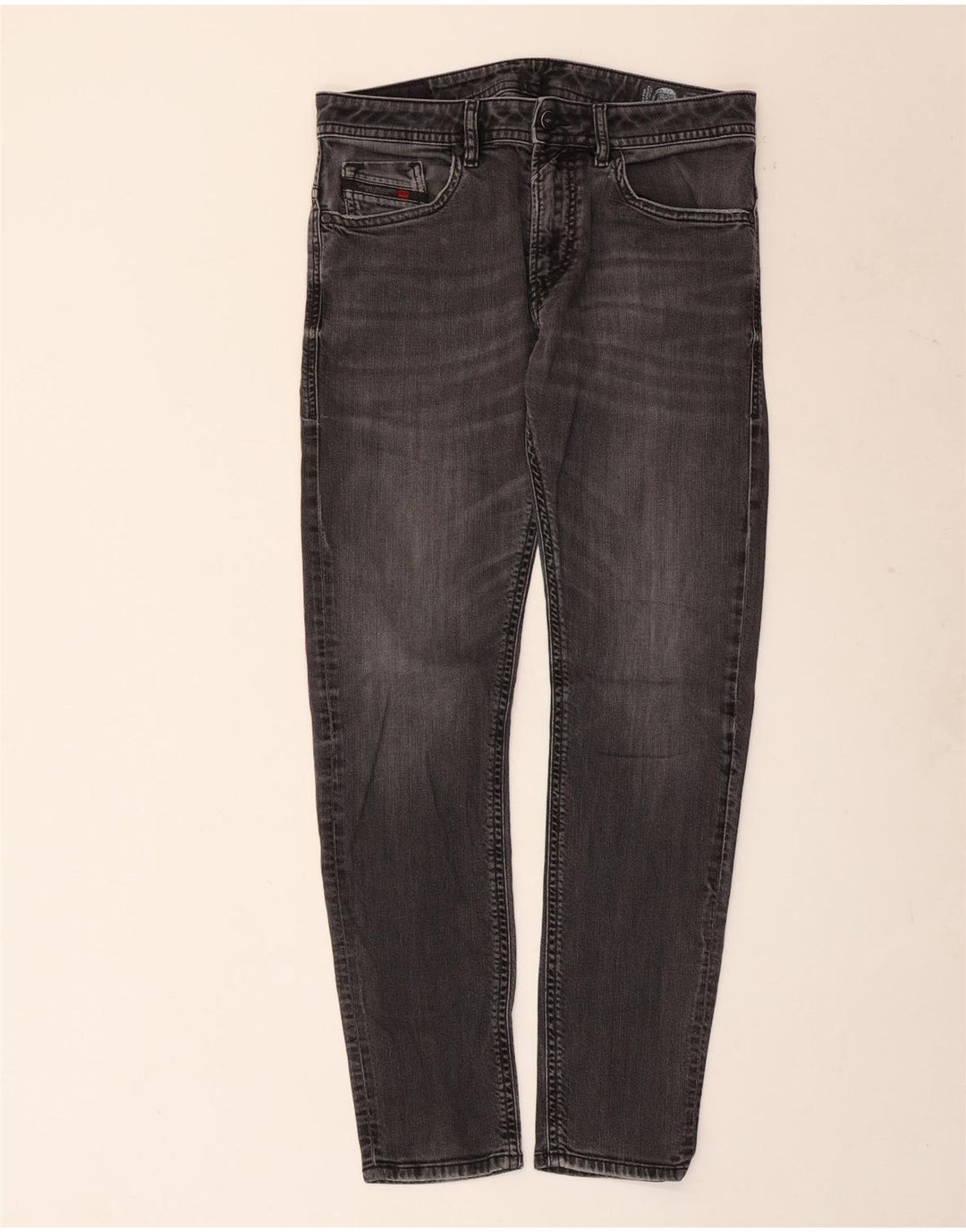 Diesel Mens Thanaz Slim Jeans W32 L30 Algodão Cinza
