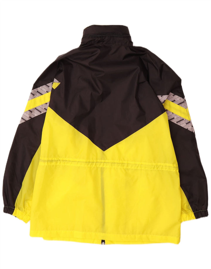 Jaqueta de chuva masculina Saller Graphic UK 36 poliamida colorblock amarelo pequeno
