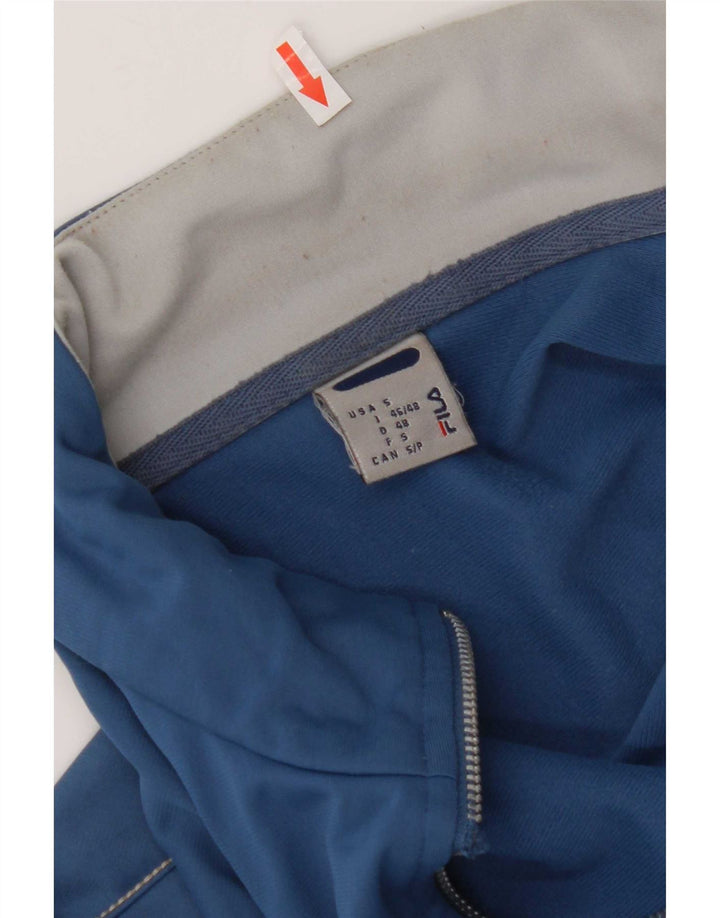 Fila Mens Tracksuit Top Jacket IT 46/48 Pequeno Azul Colourblock Poliéster