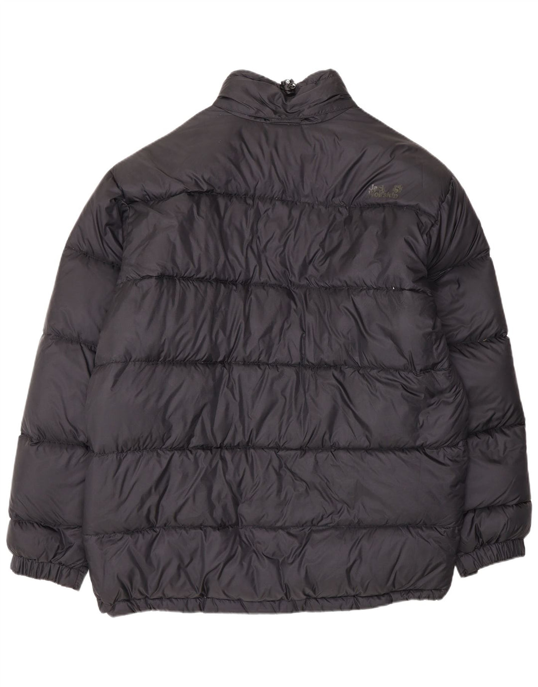 Jaqueta acolchoada masculina Jack Wolfskin Reino Unido 40/42 grande poliéster preto