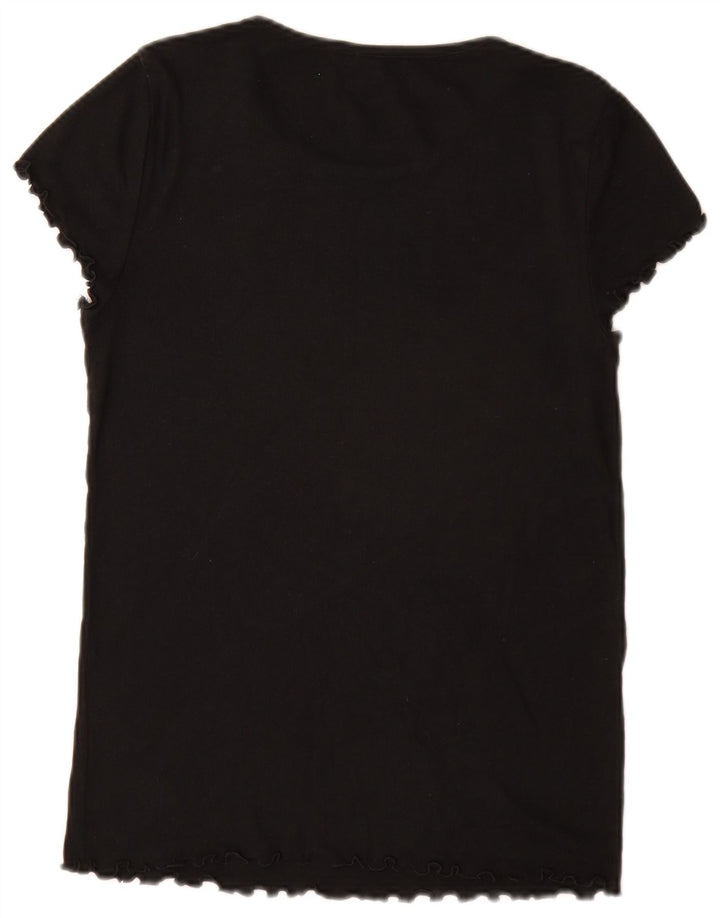 Camiseta feminina alta Gap Reino Unido 14 médio preto