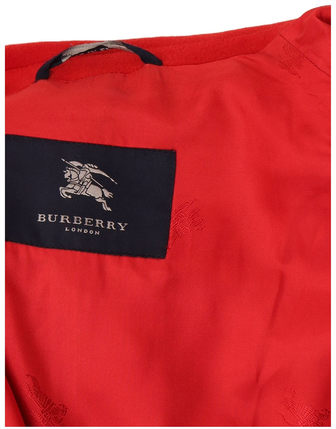 Sobretudo feminino Burberry UK 14 grande clássico de lã vermelha