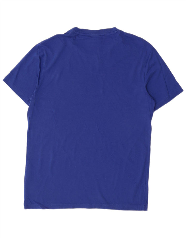 Camiseta masculina estampada Champion algodão azul médio