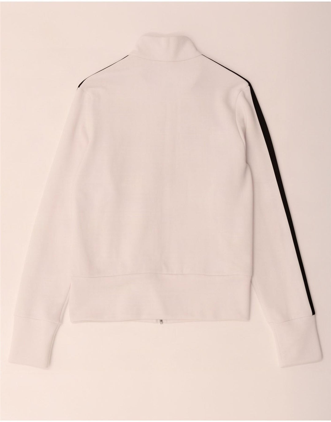 Adidas Womens Tracksuit Top Jacket UK 8 Pequeno Poliéster Branco