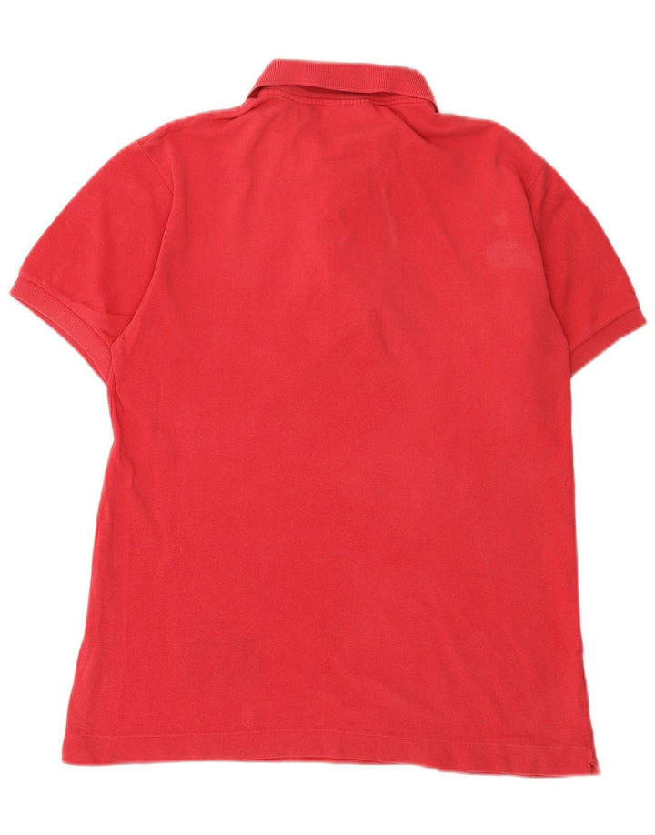Camisa polo masculina Lacoste tamanho 3 pequeno algodão rosa