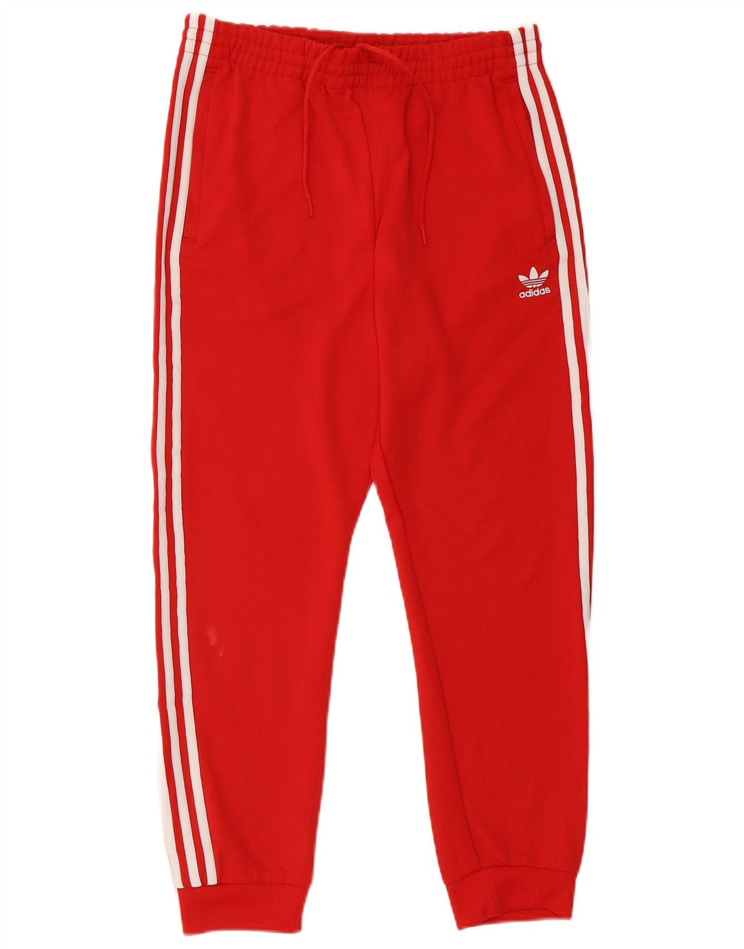 Adidas Mens Treino Calças Joggers Grande Poliéster Vermelho