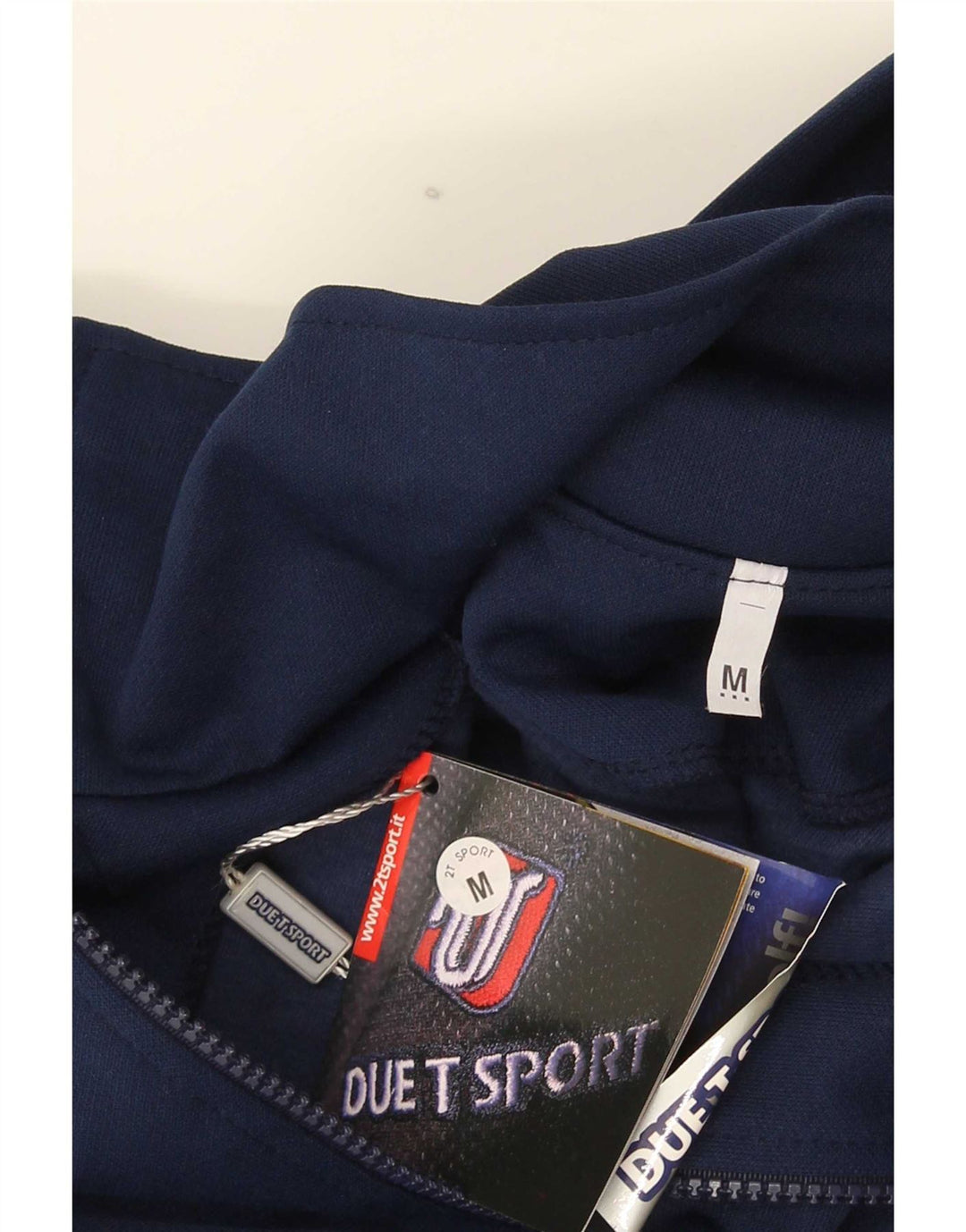 Suéter vintage masculino com zíper e gola média azul marinho