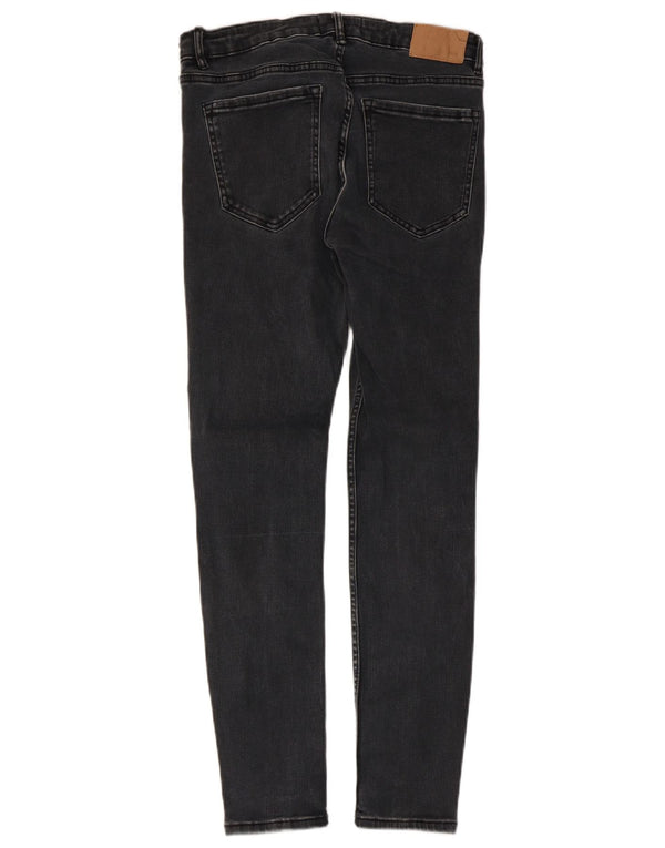 Zara Jeans Skinny Feminino EU 40 Médio W30 L27 Algodão Cinza