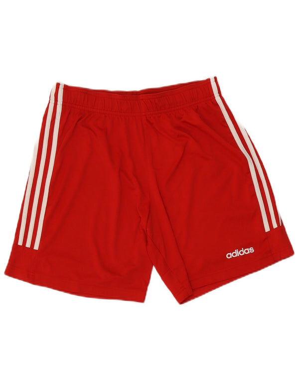 Shorts esportivos femininos Adidas UK 14 poliéster vermelho médio