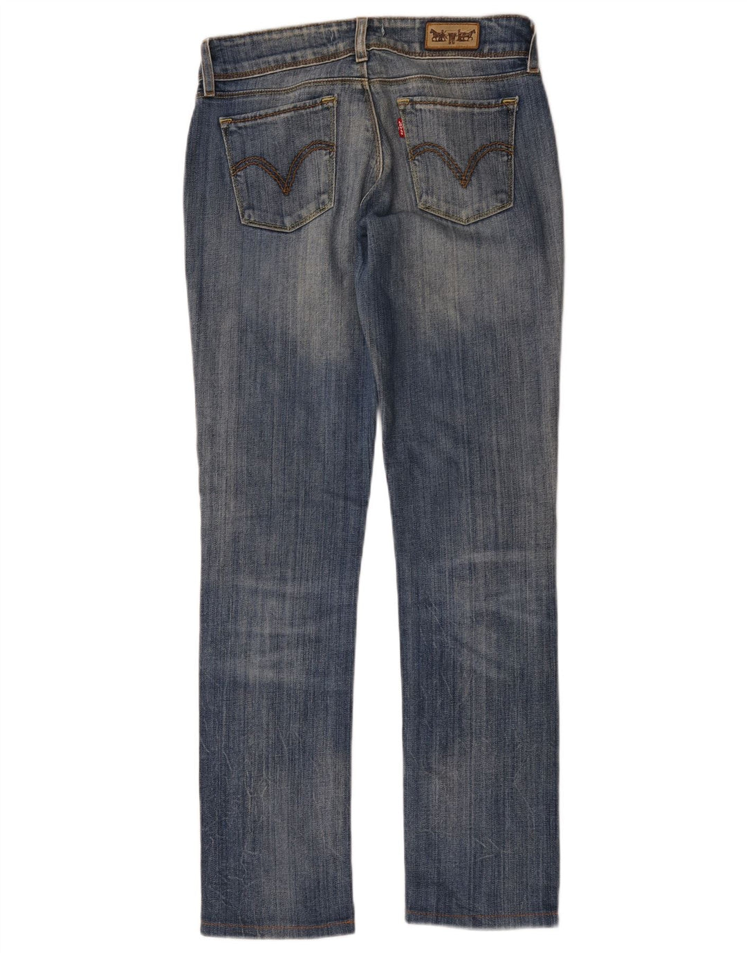 Calça jeans feminina Levi's 571 Slim W29 L30 azul algodão
