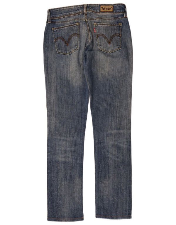 Calça jeans feminina Levi's 571 Slim W29 L30 azul algodão
