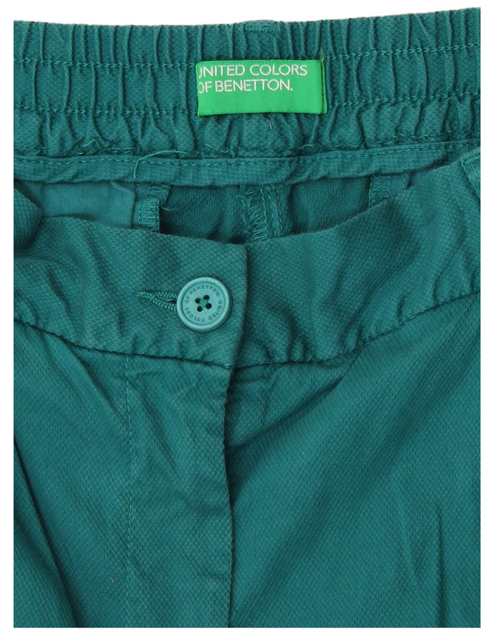 Shorts chino feminino Benetton W28 verde médio