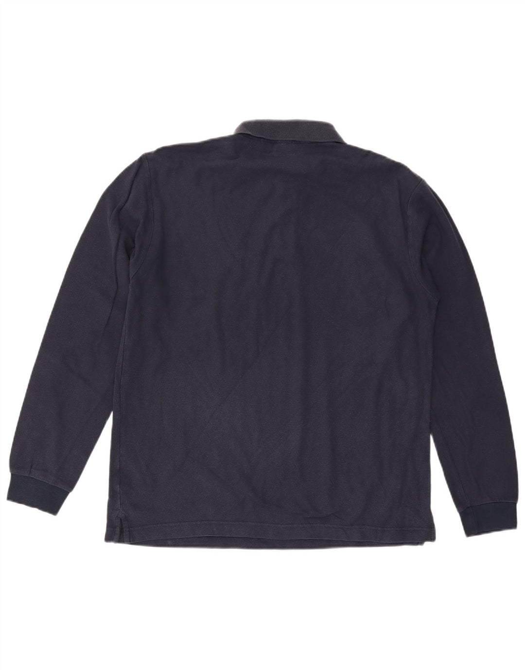 Camisa polo masculina de manga comprida FILA grande azul marinho