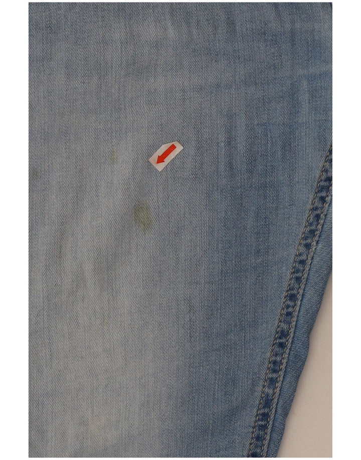 Lee Womens Luke Slim Jeans W31 L32 Azul Algodão