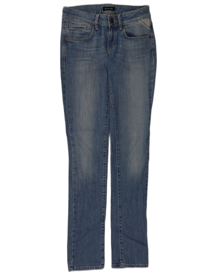 Jeans slim feminino Massimo Dutti W26 L32 algodão azul