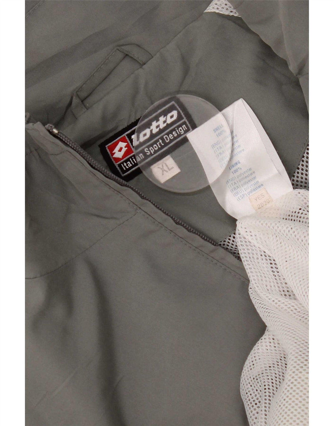 Lotto Mens Treino Top Jacket XL Cinza Colourblock Poliéster