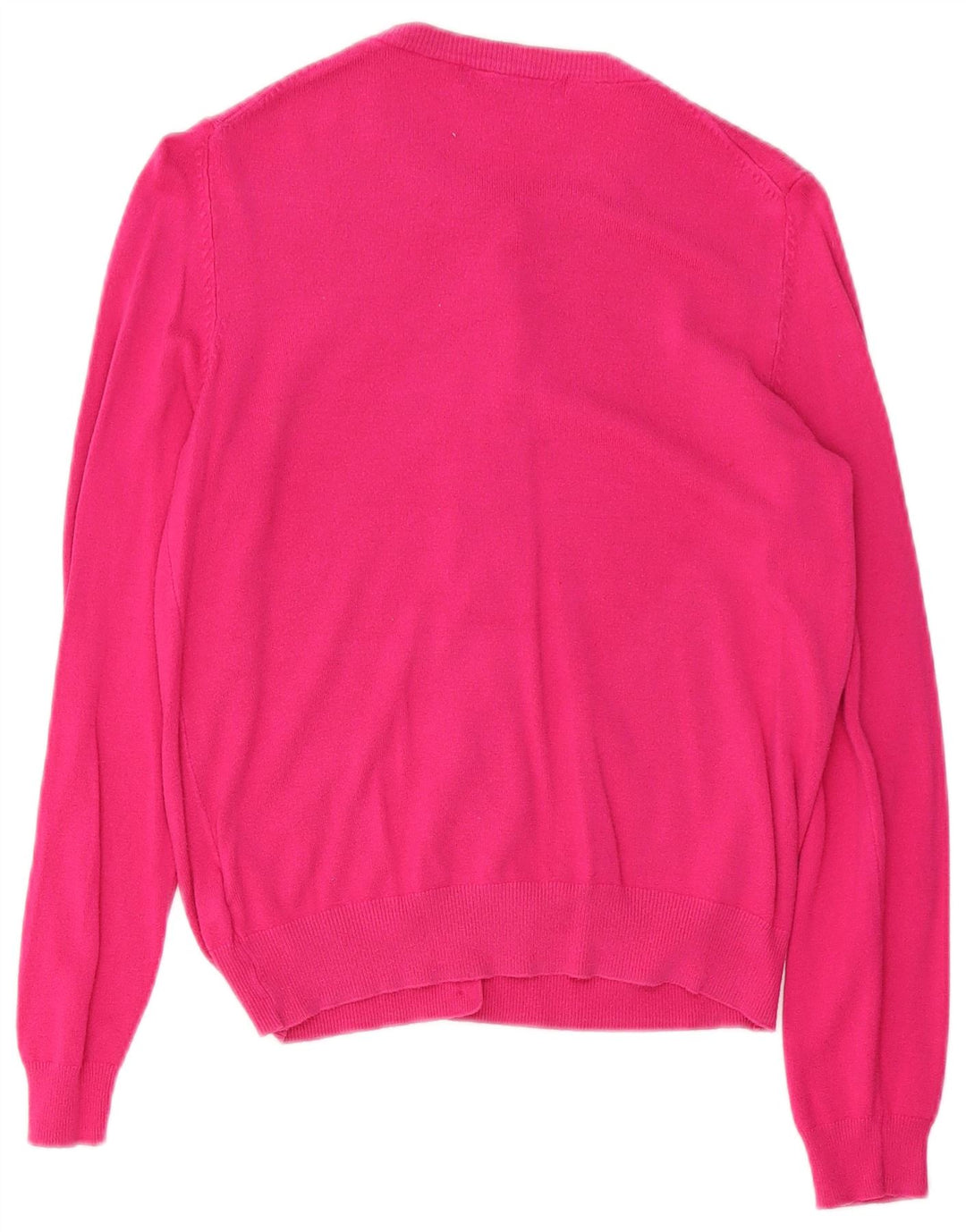 Suéter cardigã feminino Marks & Spencer Reino Unido 12 viscose rosa médio