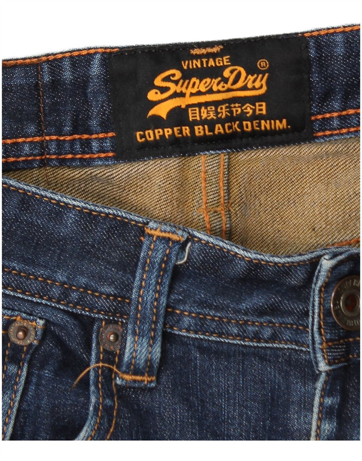Jeans Superdry Masculino Slim W28 L32 Azul Algodão