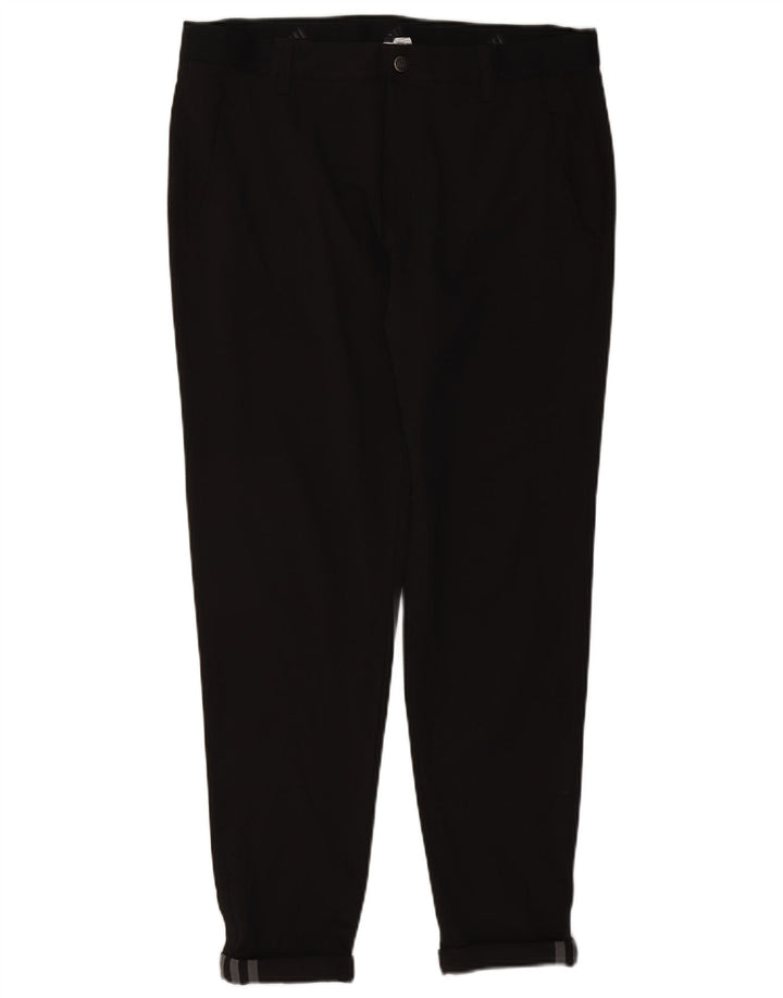 Adidas Mens Slim Chino Calças W34 L29 Poliéster Preto