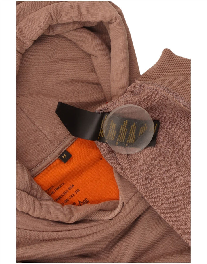 Alpha Industries moletom com capuz masculino médio algodão rosa