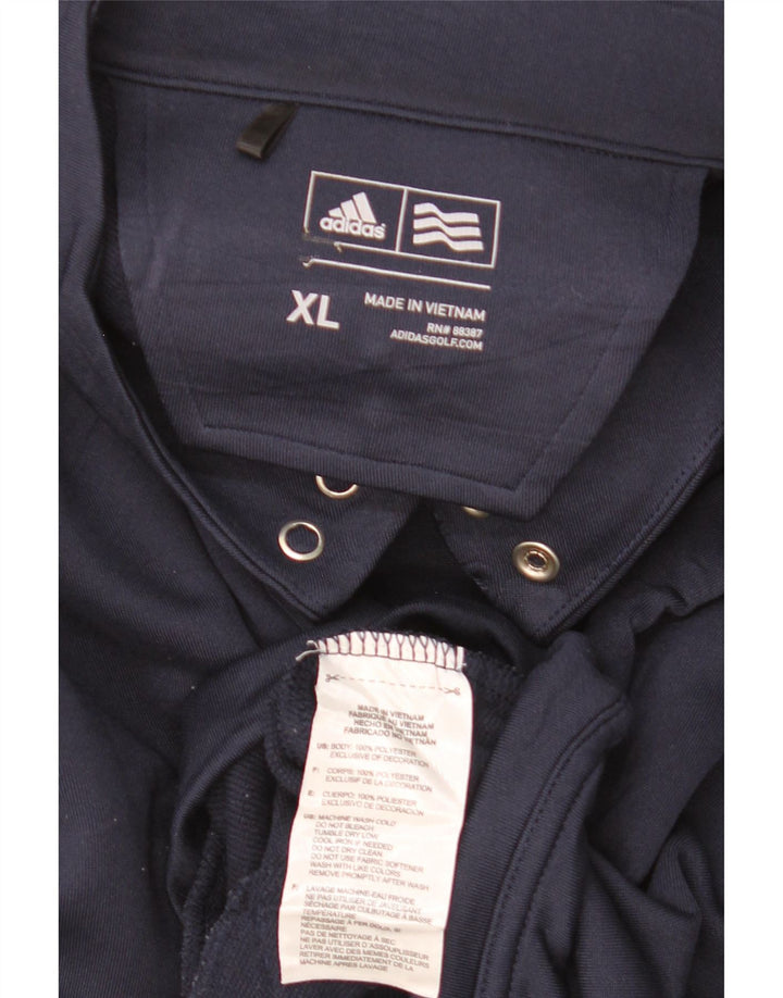 ADIDAS Mens Tracksuit Top Jacket XL Azul Marinho Poliéster