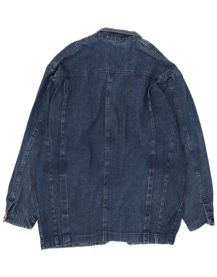 Jaqueta jeans masculina vintage UK 42 XL azul