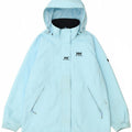 Jaqueta de chuva com capuz feminino Helly Hansen UK 18 XL azul poliéster