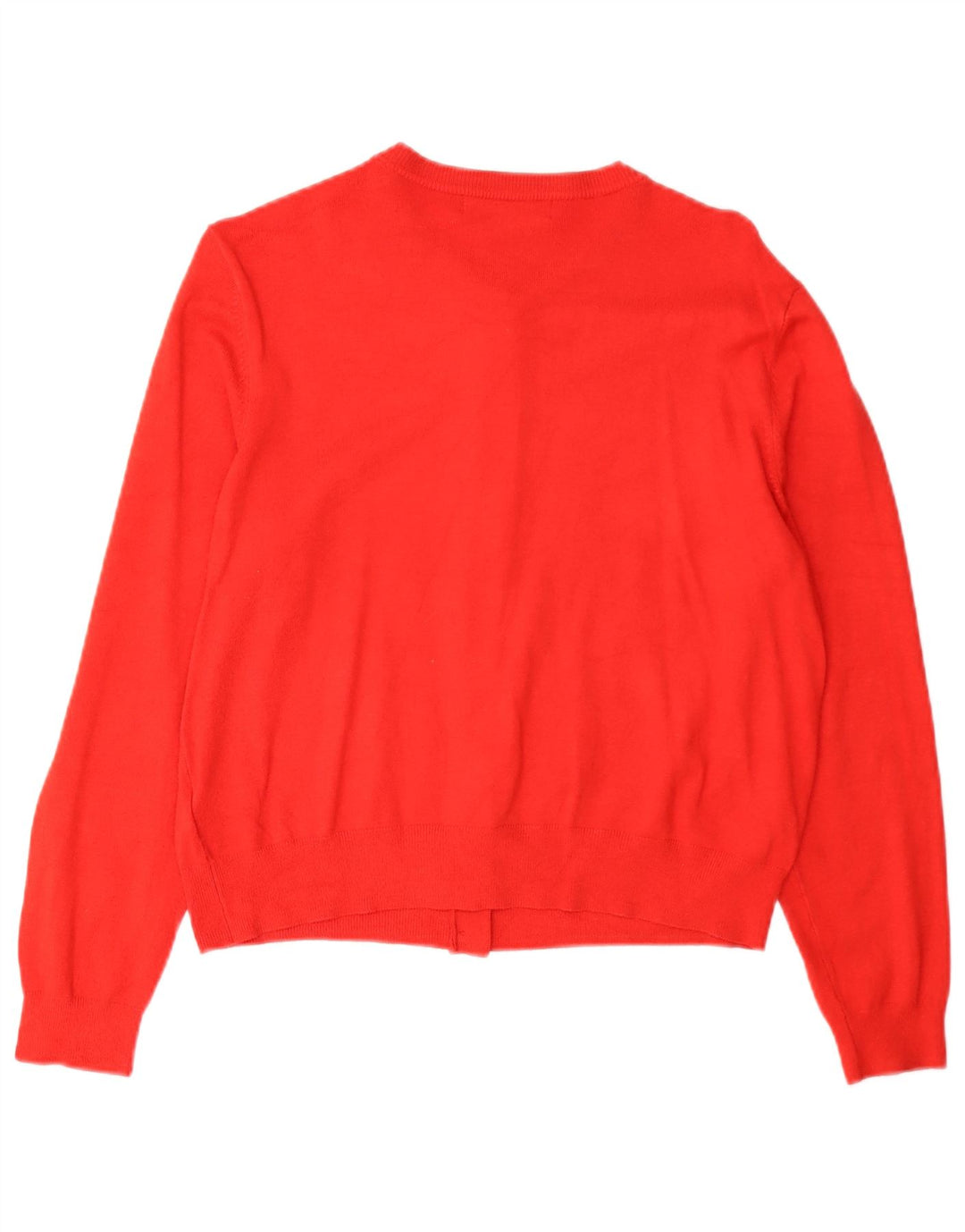 Suéter cardigã feminino Marks & Spencer UK 16 grande viscose vermelha