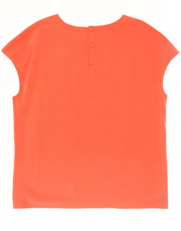 Blusa feminina vintage UK 18 XL laranja