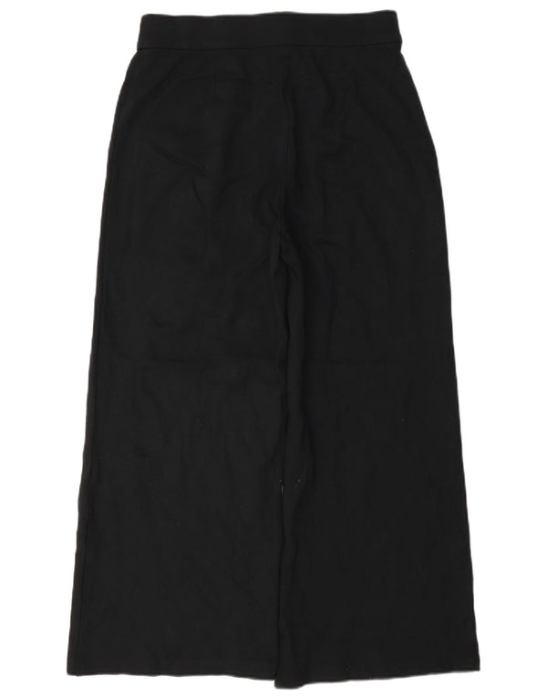 Calça feminina de cintura alta Marks & Spencer Reino Unido 10 pequena W27 L25 preta